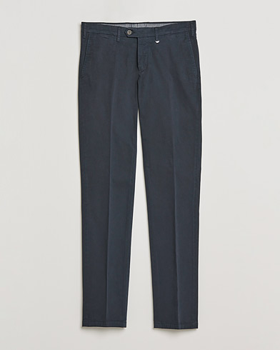 Men | Canali | Canali | Slim Fit Twill Cotton Chinos Navy