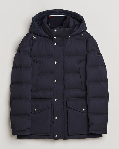 Men | Winter jackets | Moncler | Solidage Flannel Down Parka Navy