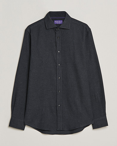 Men |  | Ralph Lauren Purple Label | Flannel Sport Shirt Dark Grey