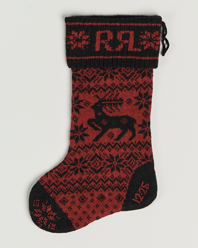 Men | RRL | RRL | Holiday Stocking Red/Black