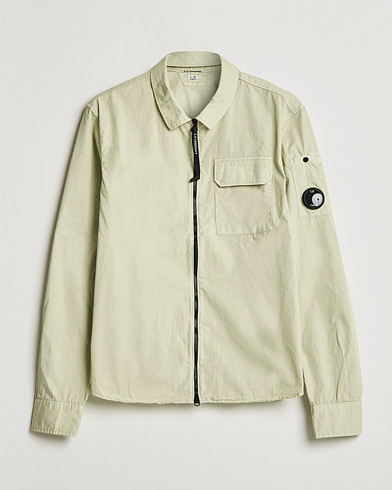 Men | Shirt Jackets | C.P. Company | Garment Dyed Gabardine Overshirt Khaki