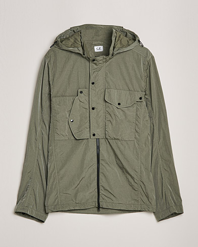 Men |  | C.P. Company | Chrome R Hooded Shirt Jacket Green