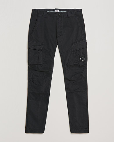 Men |  | C.P. Company | Stretch Satin Lens Cargo Pants Black