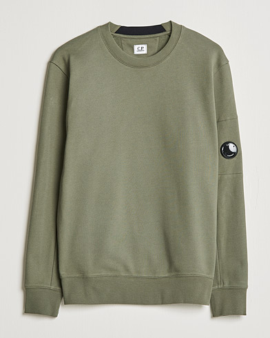 Men |  | C.P. Company | Diagonal Raised Fleece Lens Sweatshirt Green