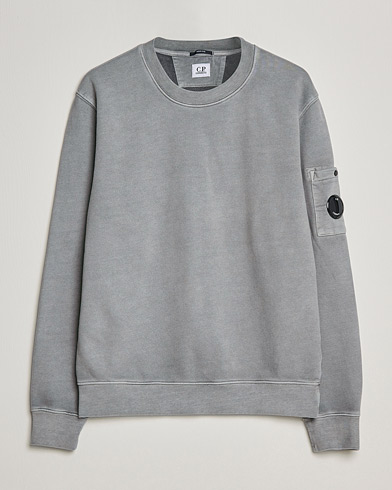 Men | Grey sweatshirts | C.P. Company | Brushed Emerized Diagonal Fleece Sweat Grey
