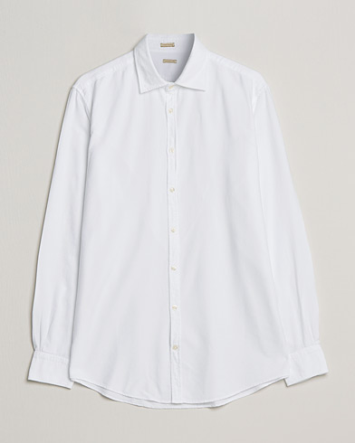 Men | Flannel Shirts | Massimo Alba | Genova Soft Flannel Shirt White