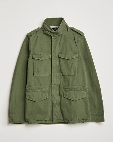 Men | Spring Jackets | Aspesi | Minifield Cotton Jacket Sage