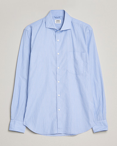 Men |  | Aspesi | Striped Poplin Shirt Light Blue