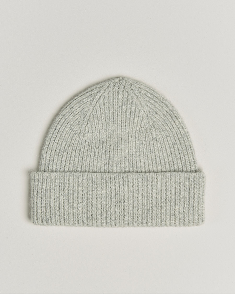 Le Bonnet Lambswool/Caregora Beanie Silver – Grey
