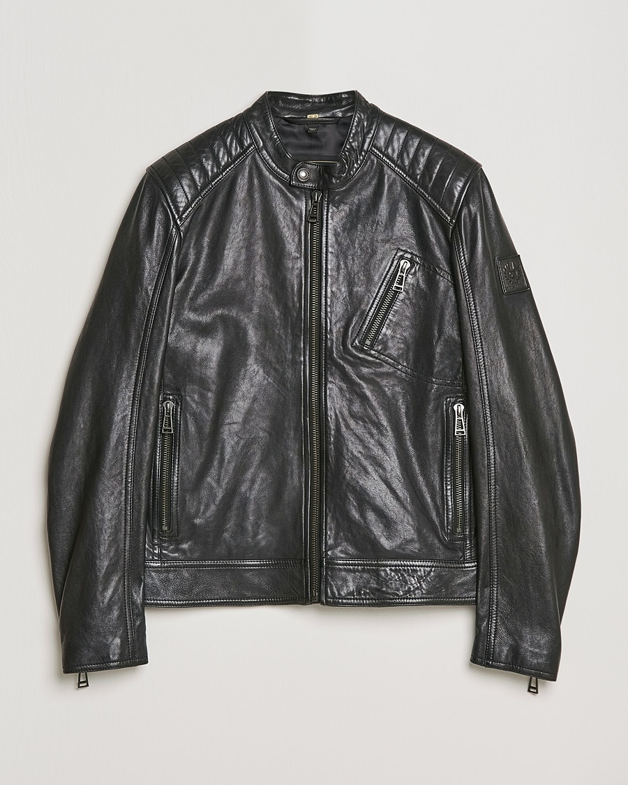 Nudie Jeans Eddy Rider Leather Jacket Black at CareOfCarl.com