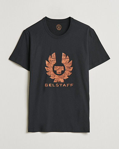 Men |  | Belstaff | Coteland Logo Crew Neck Tee Black/Orange