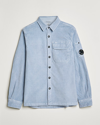 Men | Shirt Jackets | C.P. Company | Corduroy Lens Overshirt Light Blue