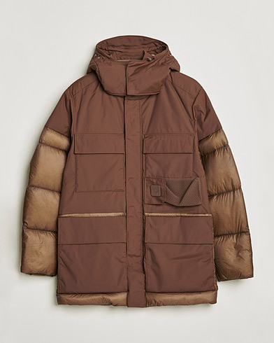 Men | Winter jackets | C.P. Company | Metropolis Dynatec Mixed Padded Parka Brown