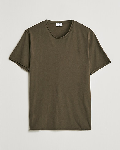 Men |  | Filippa K | Roll Neck T-Shirt Dark Forest Green