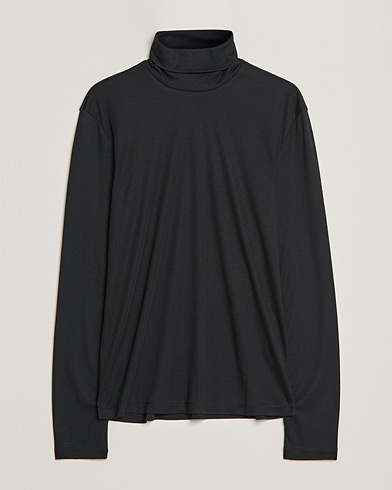 Men | Sweaters & Knitwear | Filippa K | Jesper Tencel TurtleNneck Black