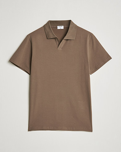 Men |  | Filippa K | Lycra Polo T-shirt Mole Grey