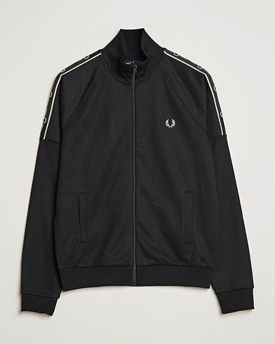 Men |  | Fred Perry | Tapped Sleeve Track Jacket Black