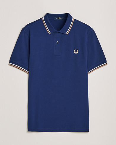 Men | Best of British | Fred Perry | Twin Tipped Shirt Navy