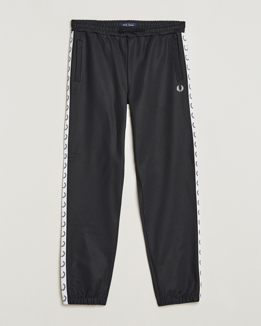 Fred Perry Taped Track Pants Black – Black