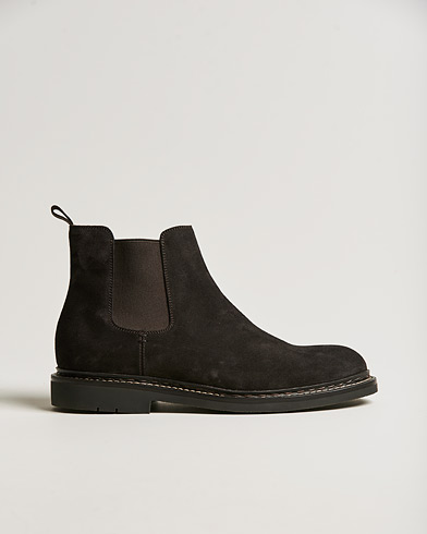 Men | Chelsea boots | Heschung | Tremble Hydrovelours Sude Boot Brown