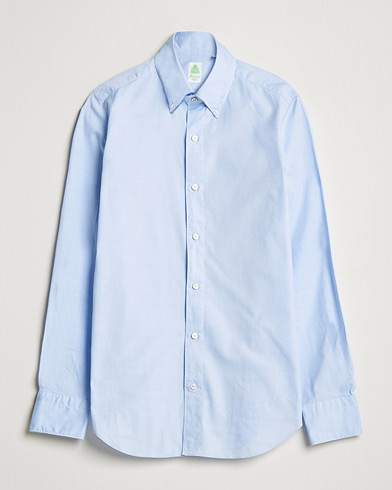 Men |  | Finamore Napoli | Tokyo Slim Oxford Button Down Shirt Light Blue