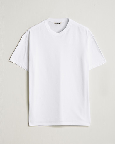 Men | T-Shirts | Auralee | Seamless Crewneck T-Shirt White