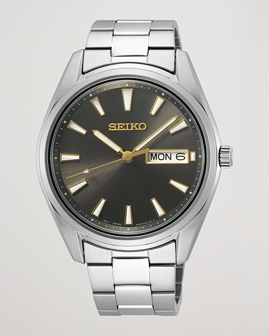 Men |  | Seiko | Classic Day Date 40mm Steel Grey Dial