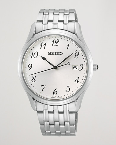 Men | Watches | Seiko | Classic Date 39mm Steel White Dial