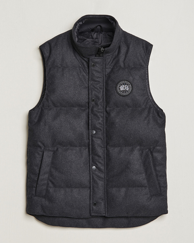 Men | Down vests | Canada Goose Black Label | Canada Goose Garson Wool Vest Carbon Melange
