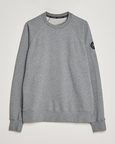 Men | Grey sweatshirts | Canada Goose Black Label | Huron Men's Crewneck Stone Heather