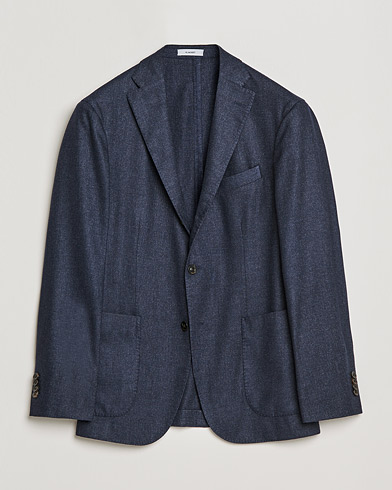 Men |  | Boglioli | K Jacket Dyed Flannel Blazer Dark Blue