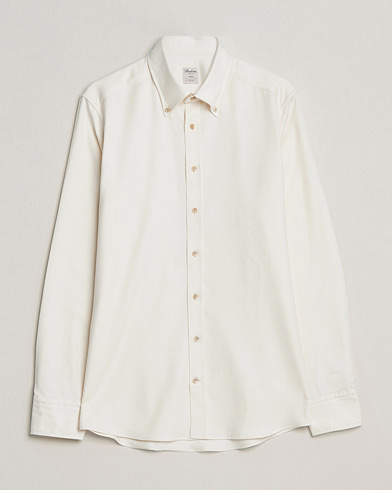 Men |  | Stenströms | Slimline Flannel Shirt Off White