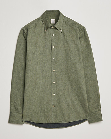 Men |  | Stenströms | Slimline Flannel Shirt Green