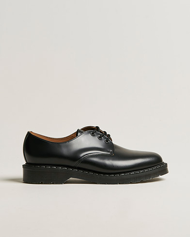 Men | Derby Shoes | Solovair | 3 Eye Gibson Shoe Black Shine
