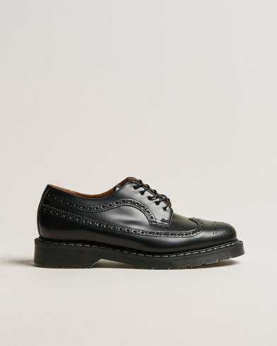 Men | Solovair | Solovair | American Brogue Shoe Black Shine