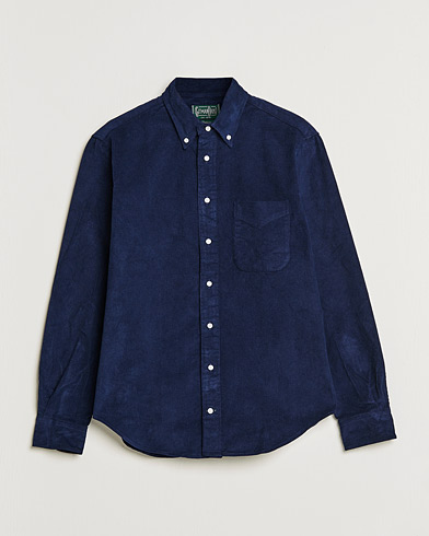 Men | Shirts | Gitman Vintage | Button Down Heavy Corduroy Shirt Navy