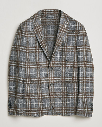 Men | Italian Department | L.B.M. 1911 | Jack Checked Wool Blazer Dark Grey