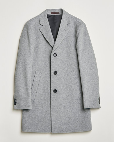 Men | Coats | Oscar Jacobson | Storvik Wool/Cashmere Coat Light Grey