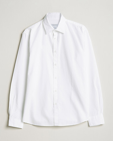 Men |  | Sunspel | Cotton Oxford Shirt White