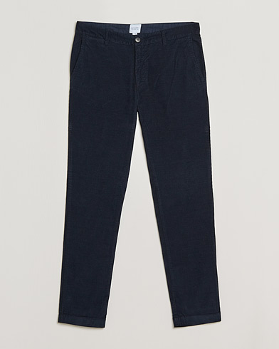 Men |  | Sunspel | Cotton Corduroy Trousers Navy