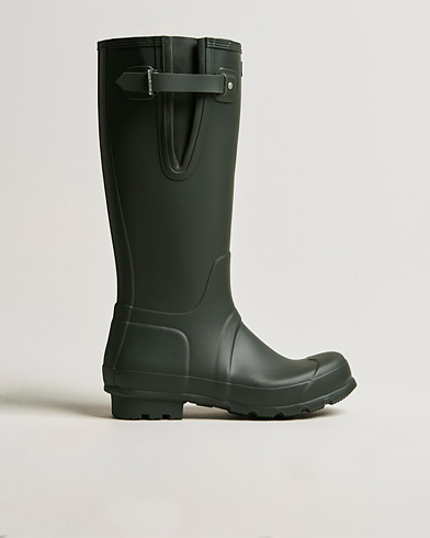 Men | Overshoes | Hunter Boots | Original Tall Side Adjustable Boot Dark Olive