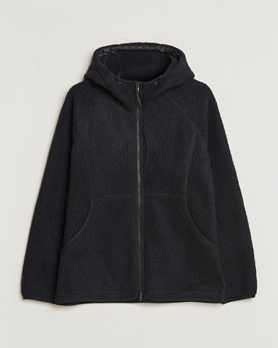 Men | Fleece Sweaters | Snow Peak | Thermal Boa Fleece Jacket Black