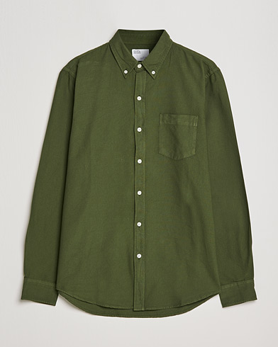 Men | Shirts | Colorful Standard | Classic Organic Oxford Button Down Shirt Seaweed Green