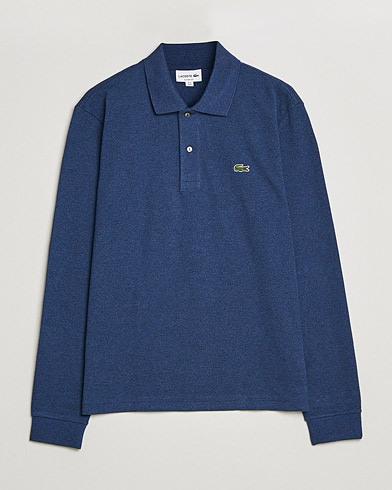 Men | Long Sleeve Polo Shirts | Lacoste | Long Sleeve Polo Dark Indigo Blue