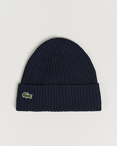 Men | What's new | Lacoste | Wool Knitted Beanie Navy