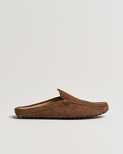 Men | Sandals & Slides | Tod's | Gommino Slippers Dark Brown Suede