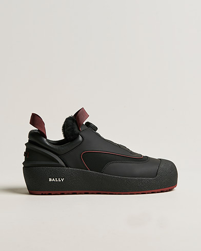 Men | Black sneakers | Bally | Curtys Curling Sneaker Black/Heritage Red
