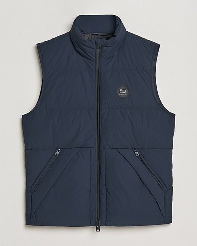 Men | Autumn Jackets | Woolrich | Sierra Supreme Vest Melton Blue
