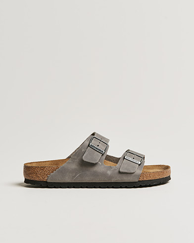 Men | Sandals & Slides | BIRKENSTOCK | Arizona Soft Footbed Iron Oiled Leather