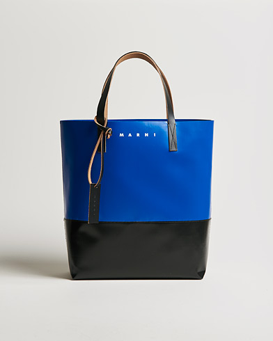 Men | Bags | Marni | PVC Totebag Black/Blue